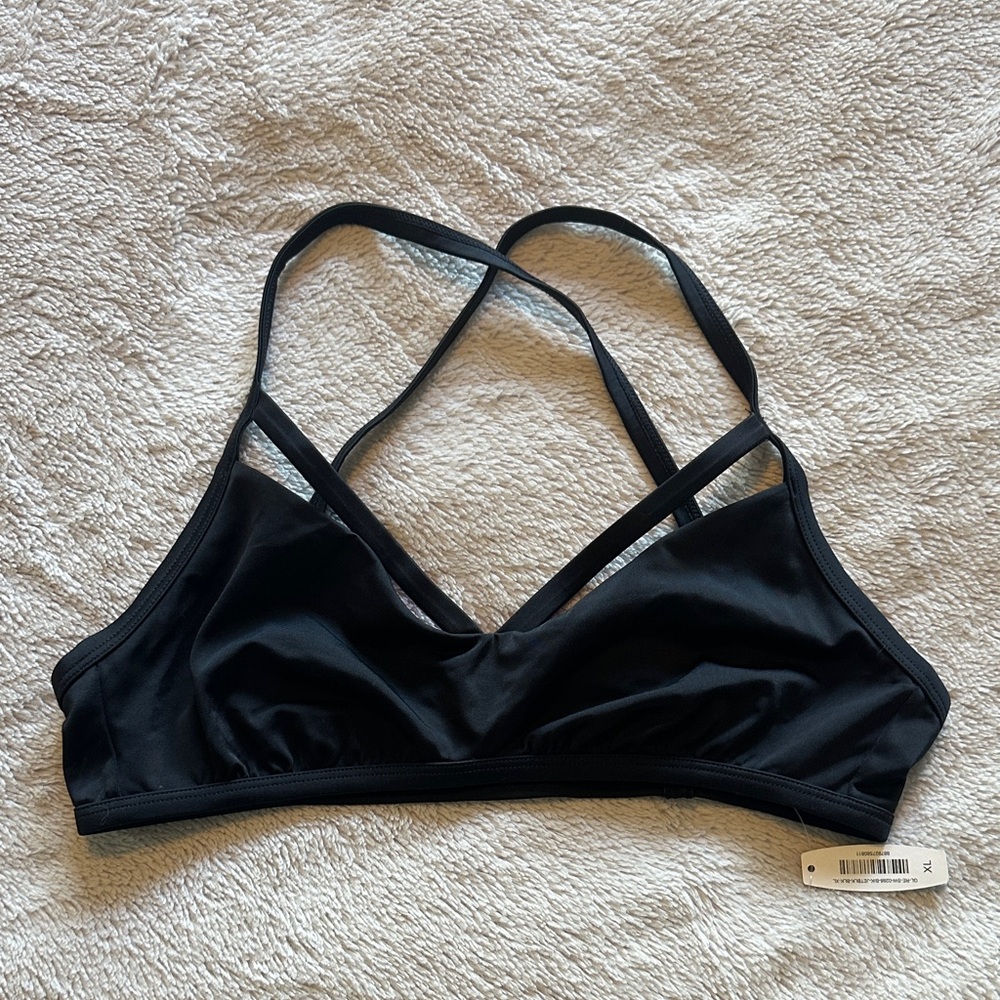 Adore Me black swimsuit top sz XL NWT
